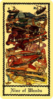 ˹ - Scapini Tarot - ȨȾ - Nine Of Wands