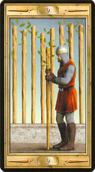 ͼԿΰ - Pictorial Key Tarot - ȨȾ - Nine Of Wands