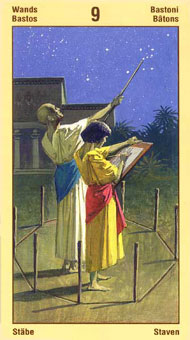 ˹ - Ramses Tarot of Eternity - ȨȾ - Nine Of Wands