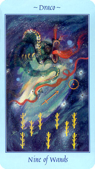  - Celestial Tarot - ȨȾ - Nine Of Wands