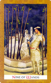 ƽʱ - Golden Tarot - ȨȾ - Nine Of Wands