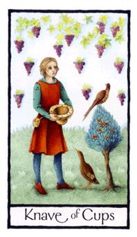 Ӣʼ - Old English Tarot - ʥ̴ - Page Of Cups