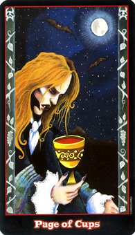 Ѫ - Vampire Tarot - ʥ̴ - Page Of Cups