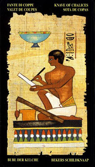  - Egyptian Tarot - ʥ̴ - Page Of Cups