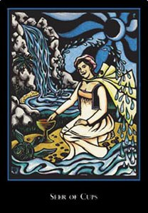 羫 - The World Spirit Tarot - ʥ̴ - Page Of Cups