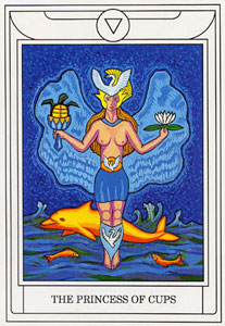 ƽ - Golden Dawn Magical Tarot - ʥ̴ - Page Of Cups