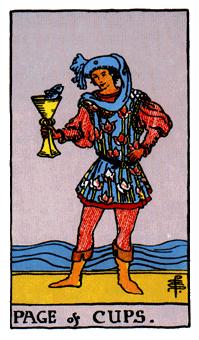 ¡ΰ - Rider Waite Tarot - ʥ̴ - Page Of Cups