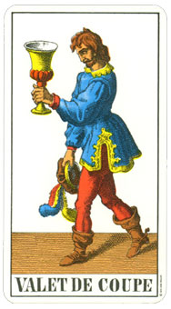 1JJʿ1974 - 1JJ Swiss Tarot 1974 - ʥ̴ - Page Of Cups