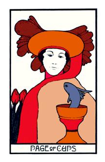 ̫ʱ - Aquarian Tarot - ʥ̴ - Page Of Cups