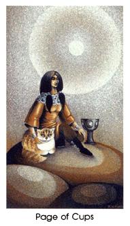 è - Cat People Tarot - ʥ̴ - Page Of Cups