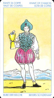 ʥ׳ΰ - Universal Waite Tarot - ʥ̴ - Page Of Cups