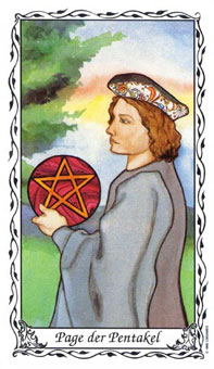 ޵ - Das Hudes Tarot - Ǯ̴ - Page Of Pentacles