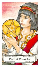 ɭ޲ - Hanson Roberts Tarot - Ǯ̴ - Page Of Pentacles