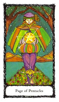 ʥõ - Sacred Rose Tarot - Ǯ̴ - Page Of Pentacles