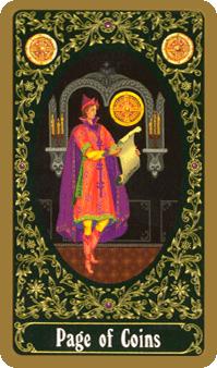  - Russian Tarot - Ǯ̴ - Page Of Pentacles