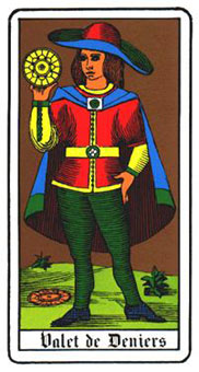 ˹ - Oswald Wirth Tarot - Ǯ̴ - Page Of Pentacles