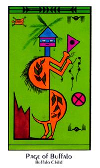 ʥ - Santa Fe Tarot - Ǯ̴ - Page Of Pentacles