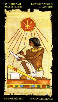  - Egyptian Tarot - Ǯ̴ - Page Of Pentacles