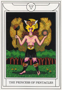 ƽ - Golden Dawn Magical Tarot - Ǯ̴ - Page Of Pentacles