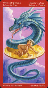  - Dragons Tarot - Ǯ̴ - Page Of Pentacles