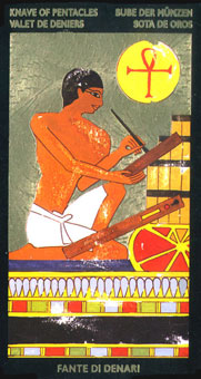  - Nefertaris Tarot - Ǯ̴ - Page Of Pentacles