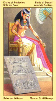 ˹ - Ramses Tarot of Eternity - Ǯ̴ - Page Of Pentacles