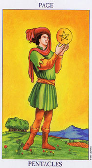 ΰ - Radiant Rider-Waite Tarot - Ǯ̴ - Page Of Pentacles