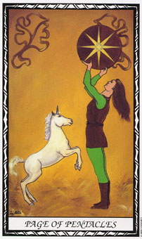  - Unicorn Tarot - Ǯ̴ - Page Of Pentacles