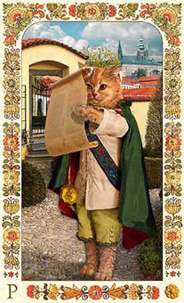 ˲è - Baroque Bohemian Cats Tarot - Ǯ̴ - Page Of Pentacles