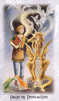  - The Celtic Dragon Tarot - Ǯ̴ - Page Of Pentacles