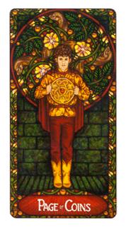  - Art Nouveau Tarot - Ǯ̴ - Page Of Pentacles