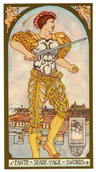ո - Renaissance Tarot - ̴ - Page Of Swords