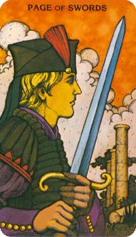 Ħ - Morgan-Greer Tarot - ̴ - Page Of Swords