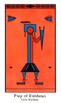 ʥ - Santa Fe Tarot - ̴ - Page Of Swords