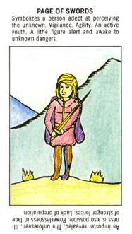 ѧ - Starter Tarot - ̴ - Page Of Swords
