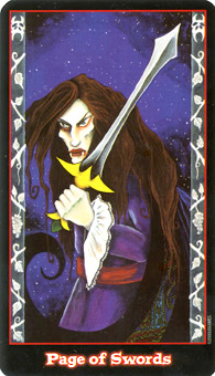 Ѫ - Vampire Tarot - ̴ - Page Of Swords