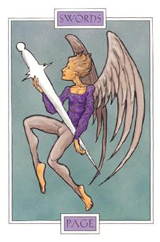  - Winged Spirit Tarot - ̴ - Page Of Swords