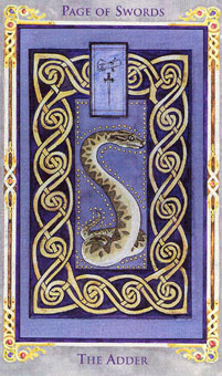 ɪ - Legend Arthurian Tarot - ̴ - Page Of Swords