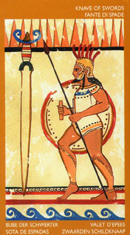 ³ - Etruscan Tarot - ̴ - Page Of Swords