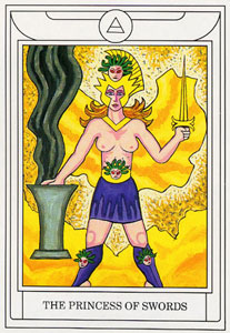 ƽ - Golden Dawn Magical Tarot - ̴ - Page Of Swords