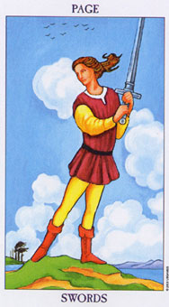 ΰ - Radiant Rider-Waite Tarot - ̴ - Page Of Swords