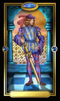 Ѥ - Gilded Tarot - ̴ - Page Of Swords