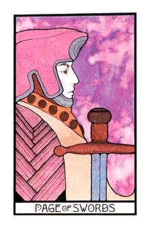 ̫ʱ - Aquarian Tarot - ̴ - Page Of Swords