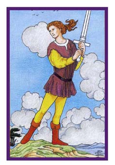 ³ - Epicurean Tarot - ̴ - Page Of Swords