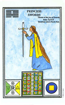 ħʽ - Tarot Of Ceremonial Magic - ̴ - Page Of Swords