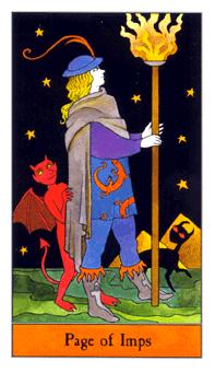 ʥ - Halloween Tarot - Ȩ̴ - Page Of Wands