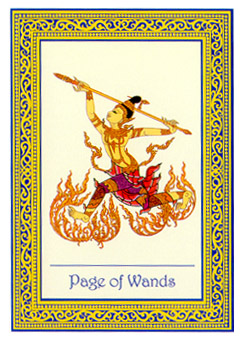 ̩ʼ - Royal Thai Tarot - Ȩ̴ - Page Of Wands