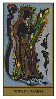 ߶ - Salvador Dali Tarot - Ȩ̴ - Page Of Wands