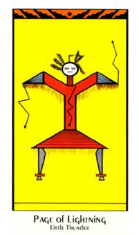 ʥ - Santa Fe Tarot - Ȩ̴ - Page Of Wands