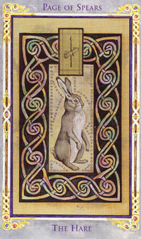 ɪ - Legend Arthurian Tarot - Ȩ̴ - Page Of Wands